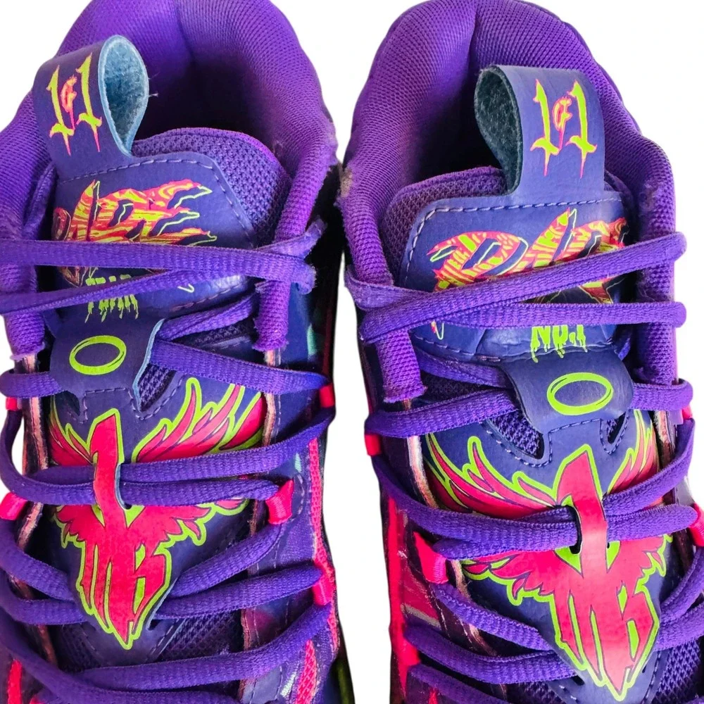 Puma MB.03 Toxic LaMelo Ball Purple Pink Lime Green Basketball Shoes Mens 11‎ - Picture 6 of 9